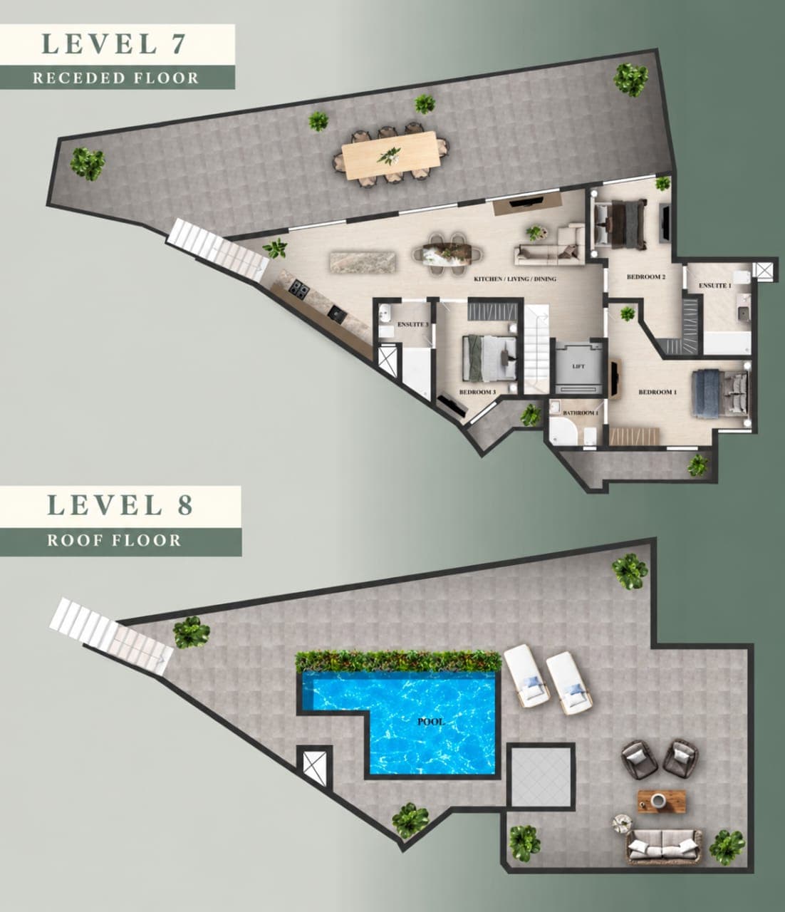 Three Bedroom Duplex Penthouse in Mosta - Image 1