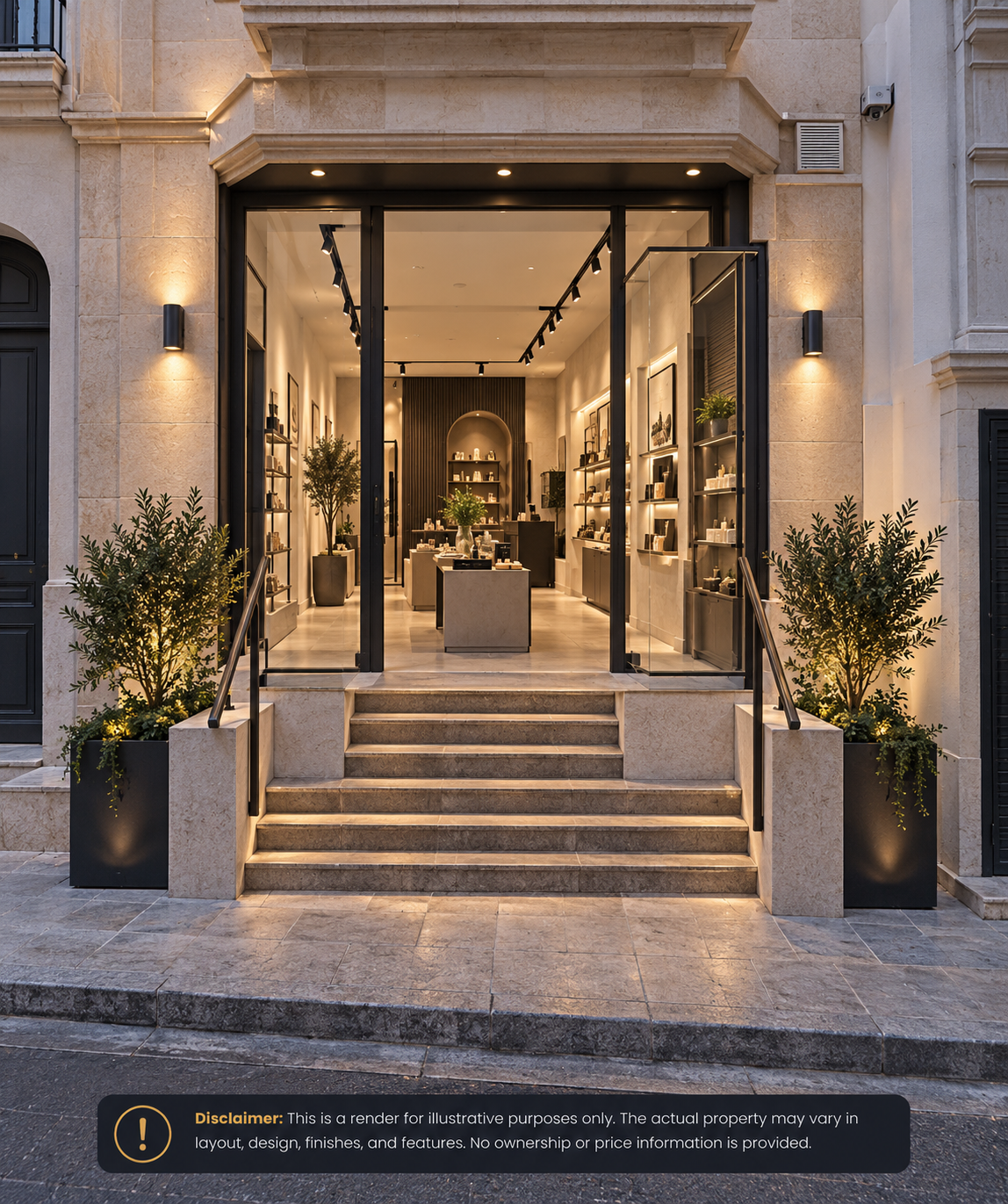 20 sqm Elevated Ground Floor Office Space in Mosta - Image 1