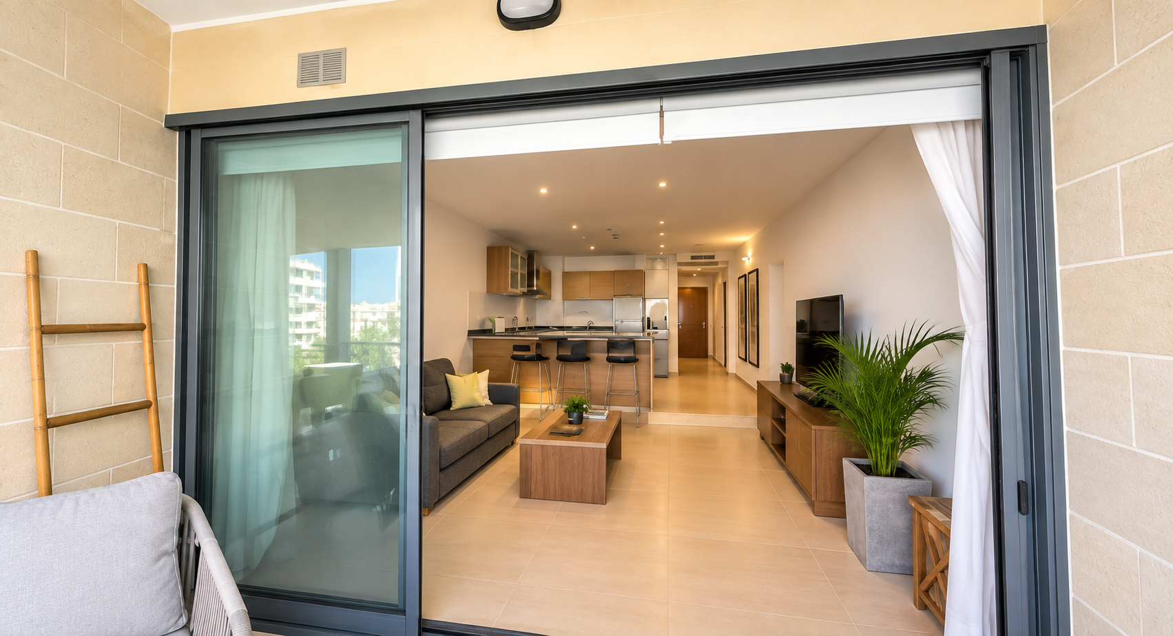 One Bedroom Apartment with Terrace and Seaviews in Portomaso St Julians - thumbnail 3