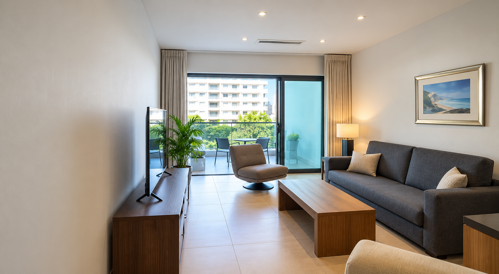 One Bedroom Apartment with Terrace and Seaviews in Portomaso St Julians - thumbnail 2