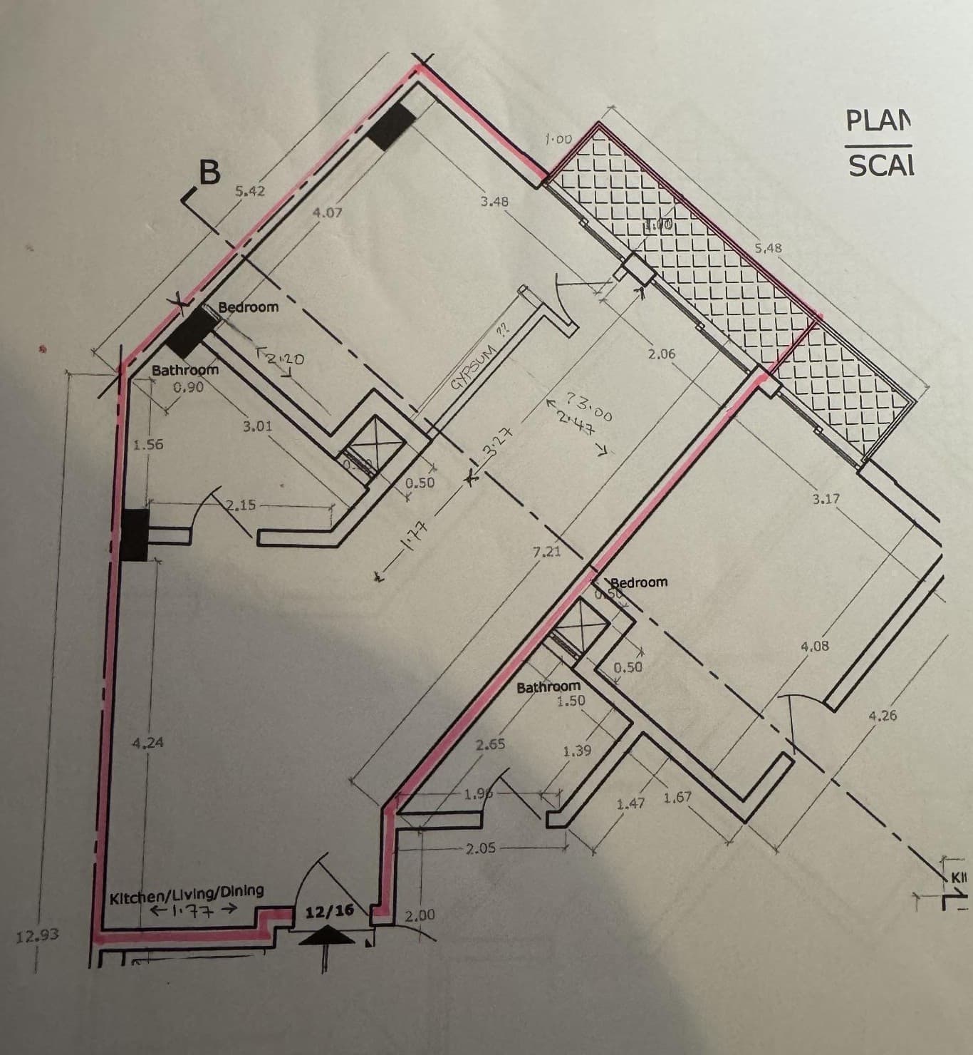 One Bedroom Studio Apartment with Side Sea views and Large Balcony in Gzira - thumbnail 3