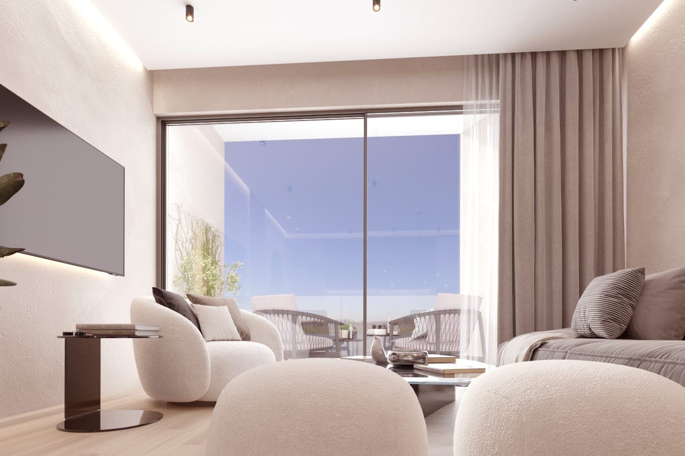 One Bedroom Apartment with Side Sea Views For Sale in Sliema - Image 1