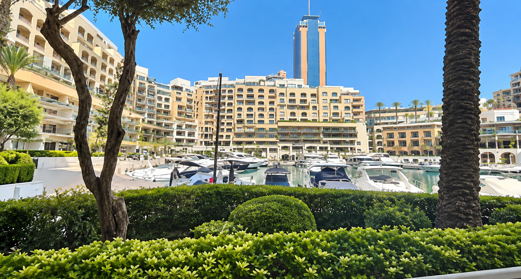 One Bedroom Apartment with Terrace and Seaviews in Portomaso St Julians - Image 1